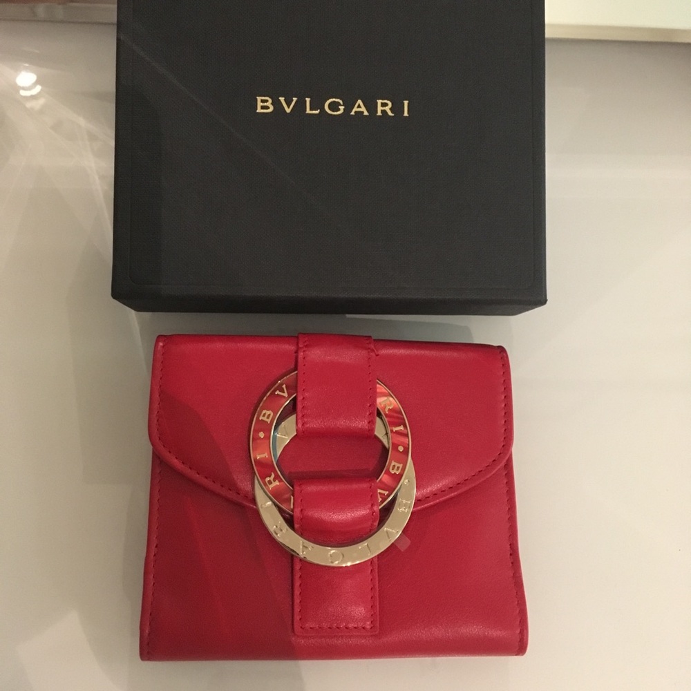BVLGARI Bulgari Red Wallet